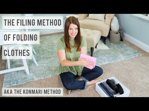 The Filing Method of Folding Clothes - aka The KonMari Method